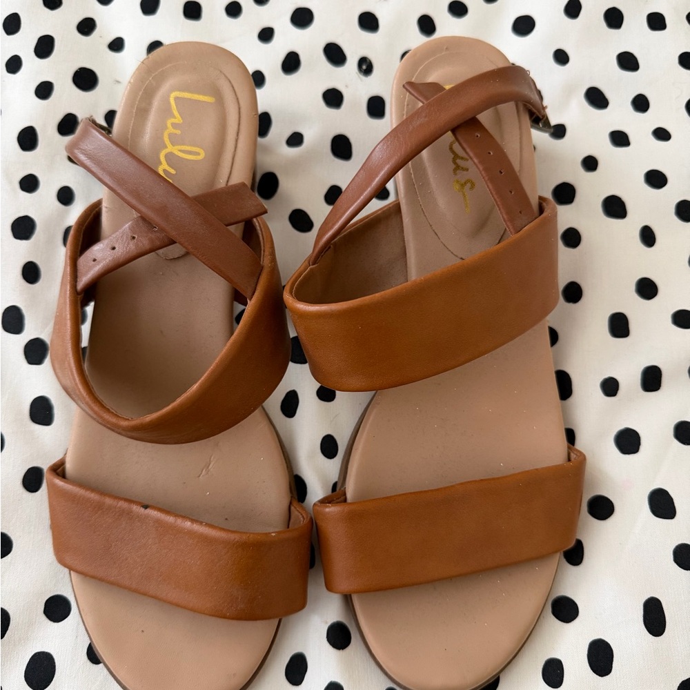 Lulu's Tan Strappy Sandals